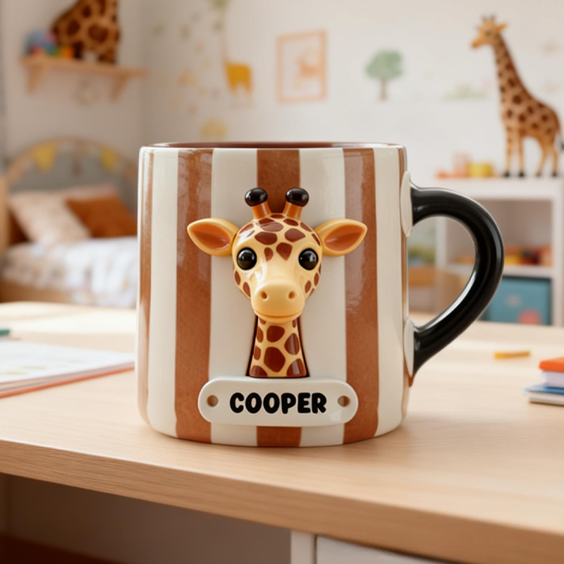 Personalized Beautiful Animals Accent Mug Animals Lover Gift Birthday Gift