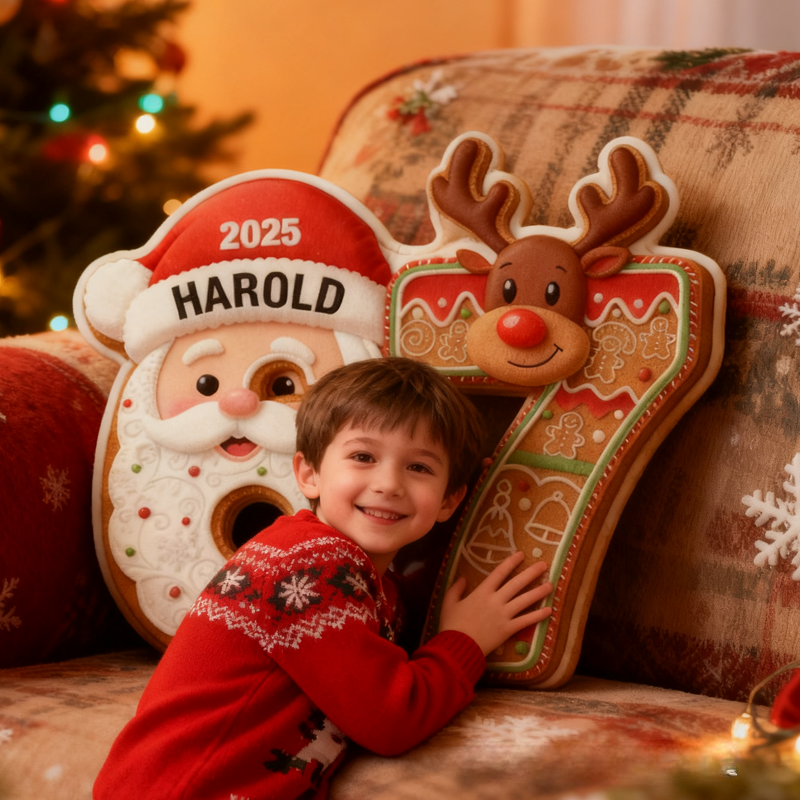 Personalized Six Seve with Name Graphic 3D Print Pillow Christmas Gift for Kids Birthday Gift
