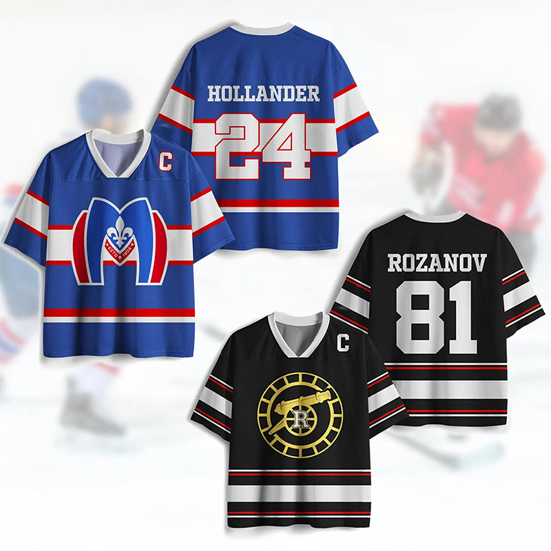 Personalized HR Hockey Jersey Custom Number and Name Back Print for Hockey Lover
