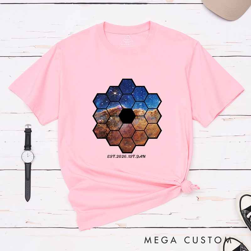 Personalized Telescope Universe Photograph Astronomy Gifts Women in Science Shirt Space Lover Shirt for Geek Lover