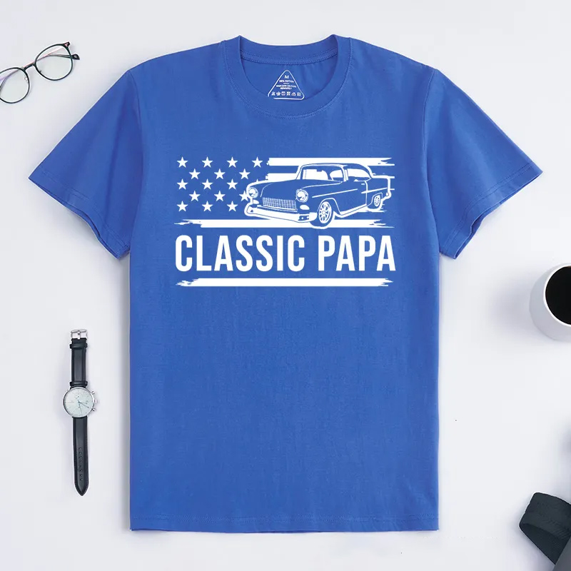 Personalized Grandpa T-Shirt for Fathers Day Gift Classic Papa Shirt I'm a Classic Funny Birthday Shirts Grandfather Gift Birthday Gift Classic Car
