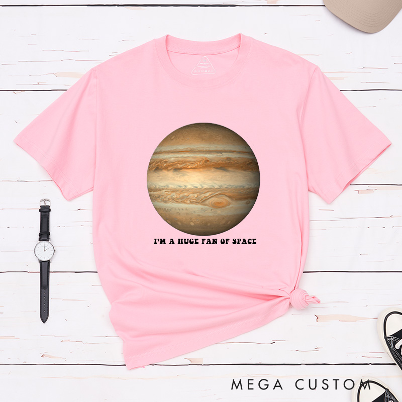 Personalized Solar System Planet Kid Adult T-shirt with Custom Text for Space Geek Lover