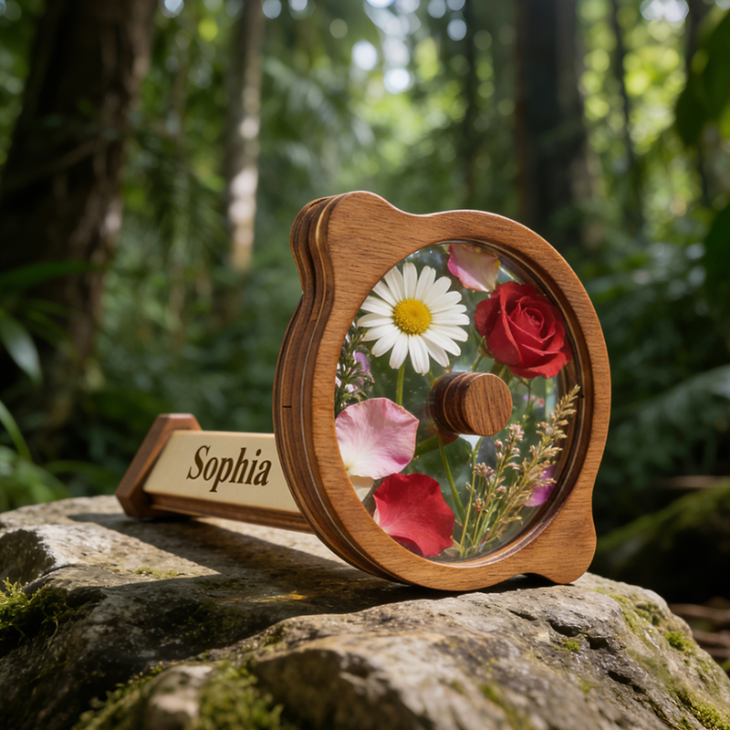 Personalized DIY Wooden Kaleidoscope for Kids Custom Name Creative Exploration  and Imaginative Fun