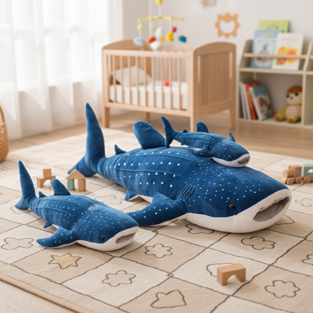 Personalized Whale Shark Plush Toy for Kids Custom Name Ultra-Soft 3 Sizes for Snuggly Ecofriendly Recycled Polyfill Stuffed Animal Stuffies Toy Children  Large Ocean Marine Coastal