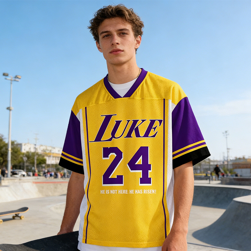 Personalized "He Is Rizzin" Basketball Mesh Jersey Custom Name and Number for Religious Sports Lovers