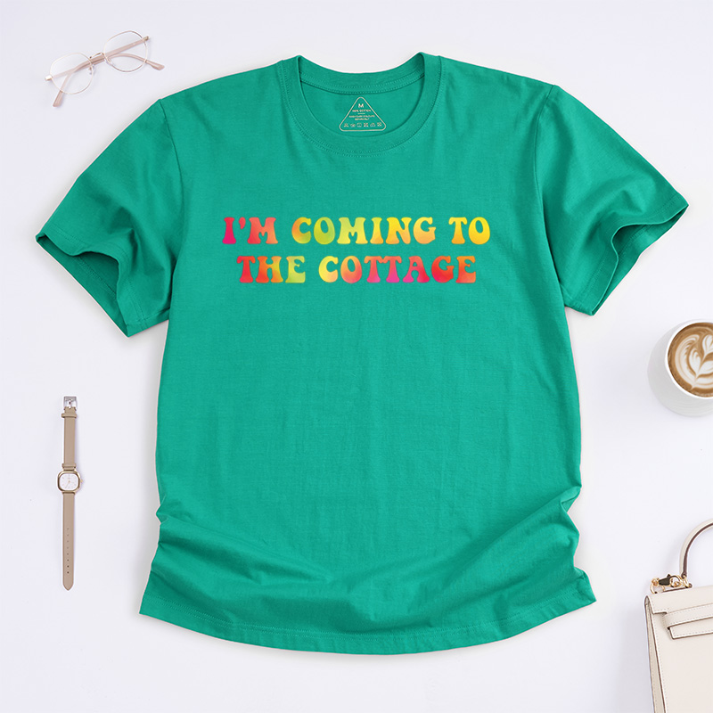 Personalized “I'm Coming to the Cottage” Hockey T-Shirt With Romance Book Movie Fans Gift