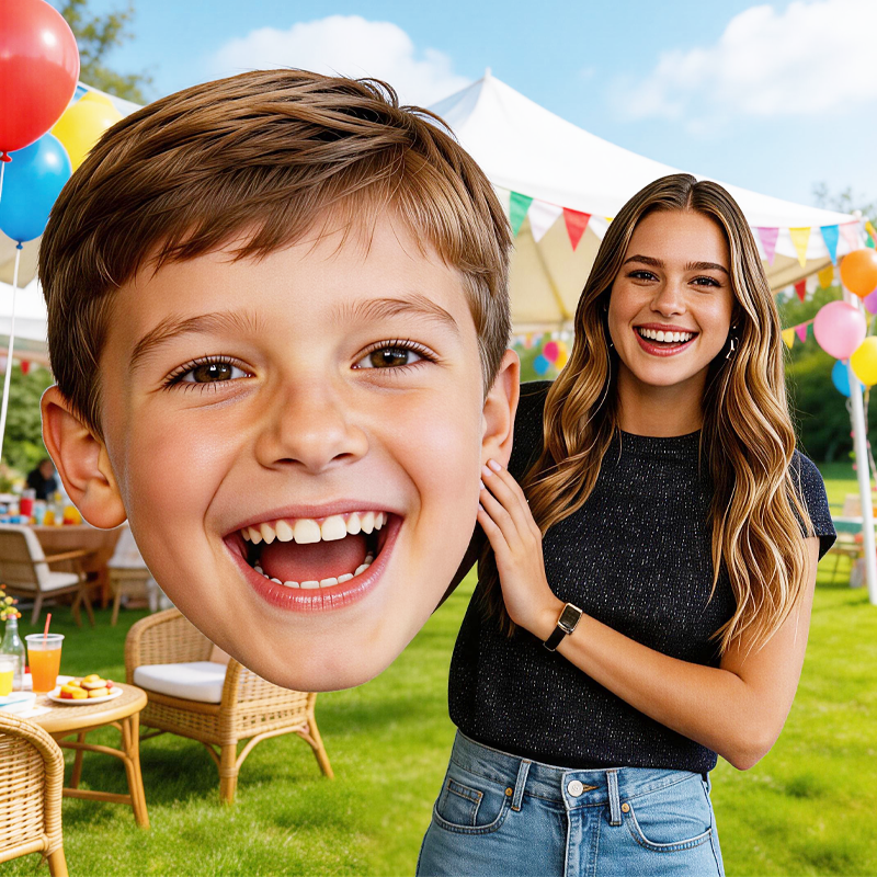 Personalized 1pc Custom Big Head on a Stick Funny Face Cutout for Wedding Birthday Party Bachelorette Waterproof Plastic Photo Prop