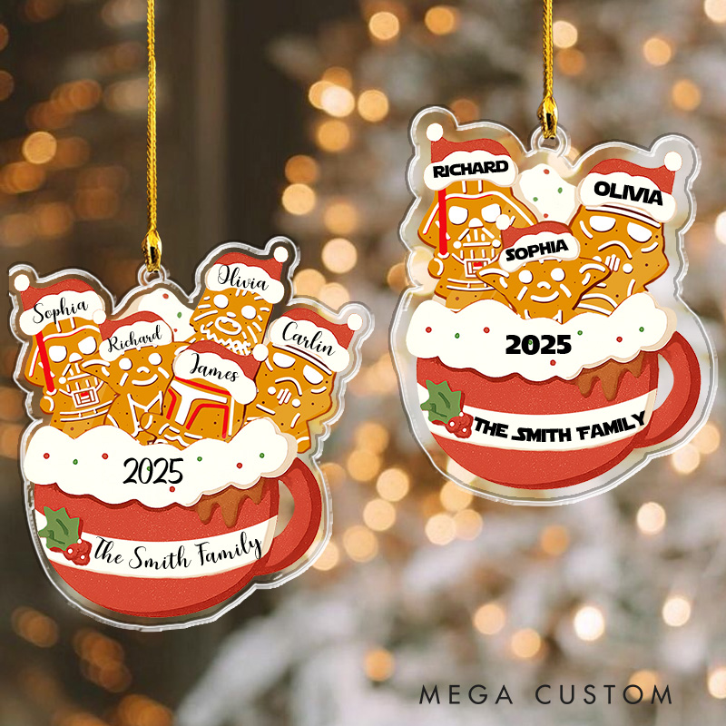 Personalized Star Inspired Gingerbread Christmas Ornament 2025 Acrylic Family Ornament Movie Christmas Gift Film Xmas Gift Christmas Decor