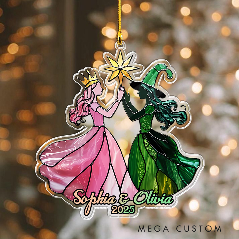 Personalized Witch Musical Inspired Dancing Christmas Ornament 2025 Acrylic Bestie Ornament Movie Christmas Gift Film Xmas Gift Christmas Decor