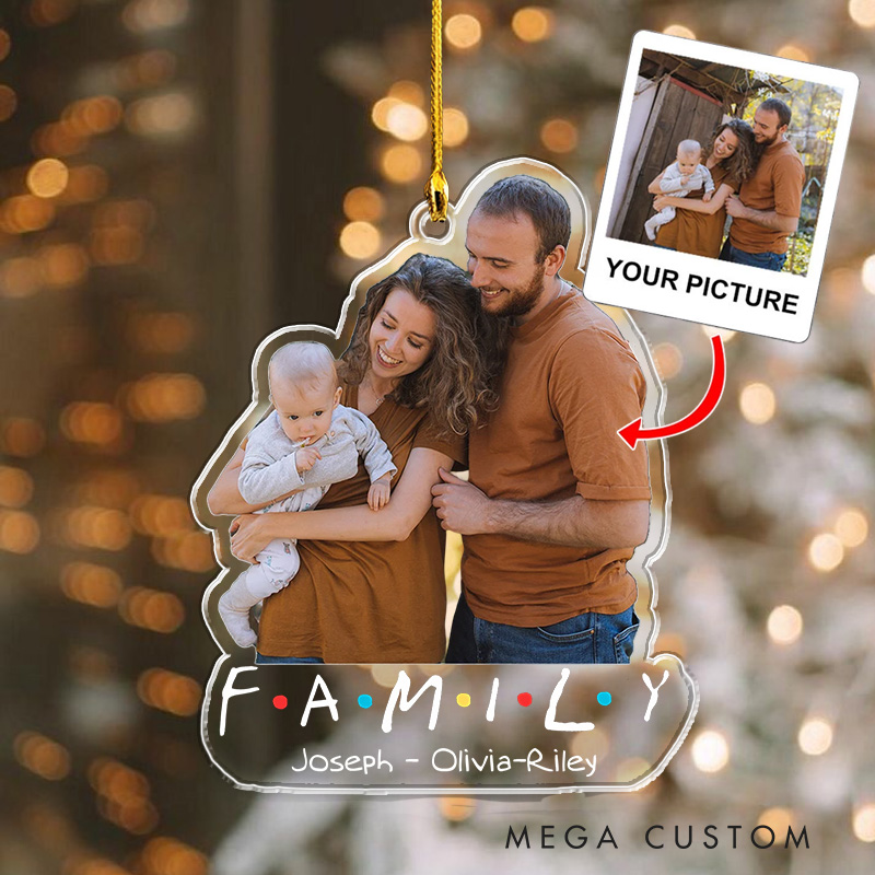 Personalized TV Show Inspired Family Photo Christmas Ornament 2025 Acrylic Family Ornament Movie Christmas Gift Film Xmas Gift Christmas Decor