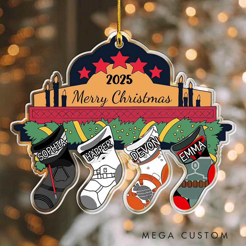 Personalized Legend Family Stocking Christmas Tree Ornament 2025 Acrylic Ornament Movie Christmas Gift Film Xmas Gift Christmas Decor