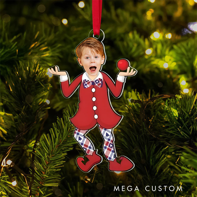 Personalized Funny Movie Photo 2D Flat Acrylic Ornament Movie Christmas Gift Film Xmas Gift Christmas Decor