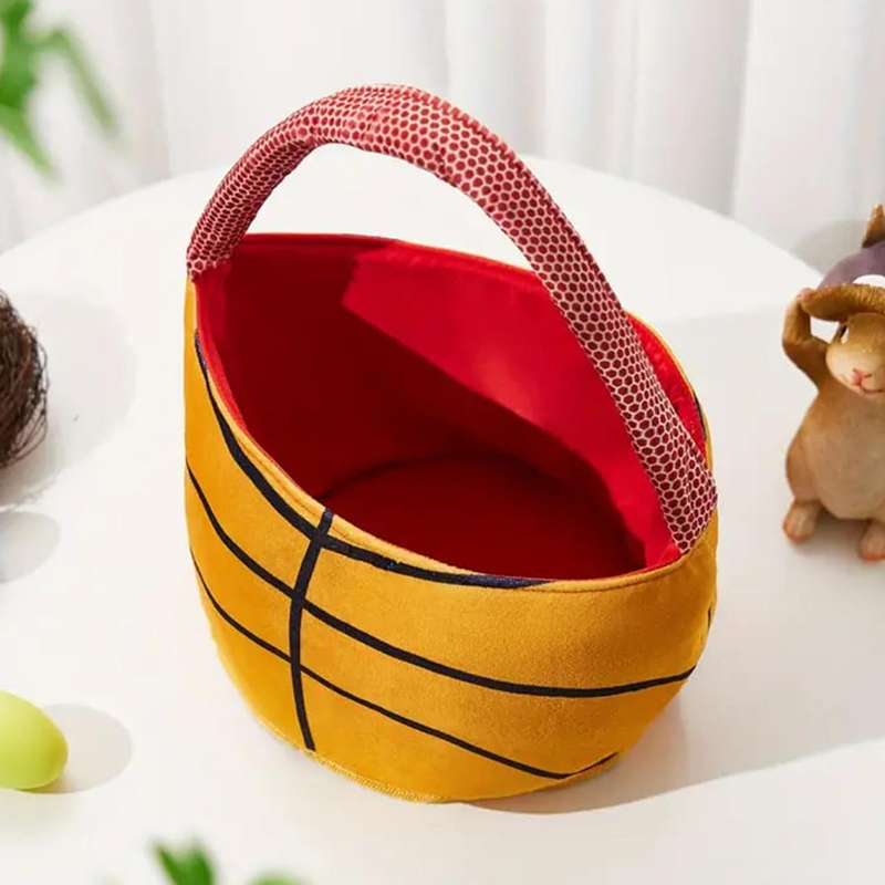 Personalized Basketball Basket with Custom Name for Easter Candy and Toys Easter Gift for Boys and Girls