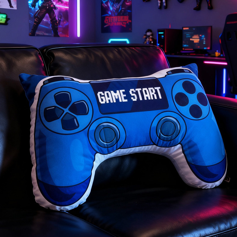 Personalized Game Controller Pillow Christmas Gift for Gamer Geek Video Game Gift Controller Pillow Cushion Game Room Living Room Bedroom Decor