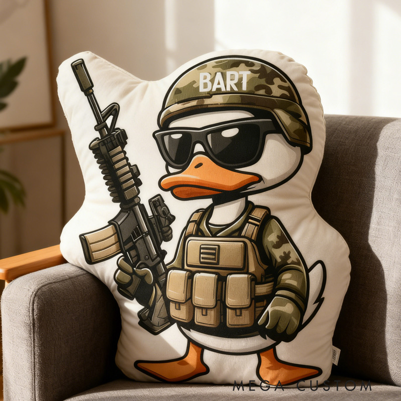 Personalized Duck Hunting Pillow Hunting Enthusiasts Pillow Gift for Outdoor Adventure Hunting Lover