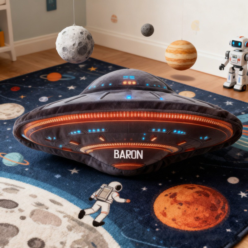 Personalized Space Lover Room Decoration Pillow Science Fiction Fans Pillow Gift for Kid Geek Lover