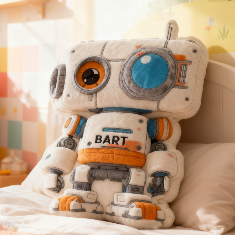 Personalized Robots Pillow Children's Room Decorations Kid Gifts for Robot Enthusiasts