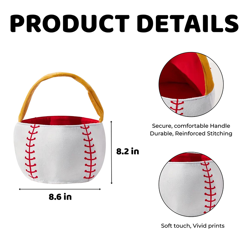 Personalized Baseball Easter Basket with Custom Name for Young Baseball Fans Sports Easter Gift