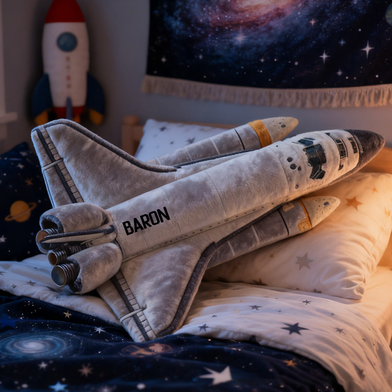 Personalized Space Rocket Pillow Space Shuttle Pillow Astronauts and Space Enthusiasts Pillow Gift for Kid
