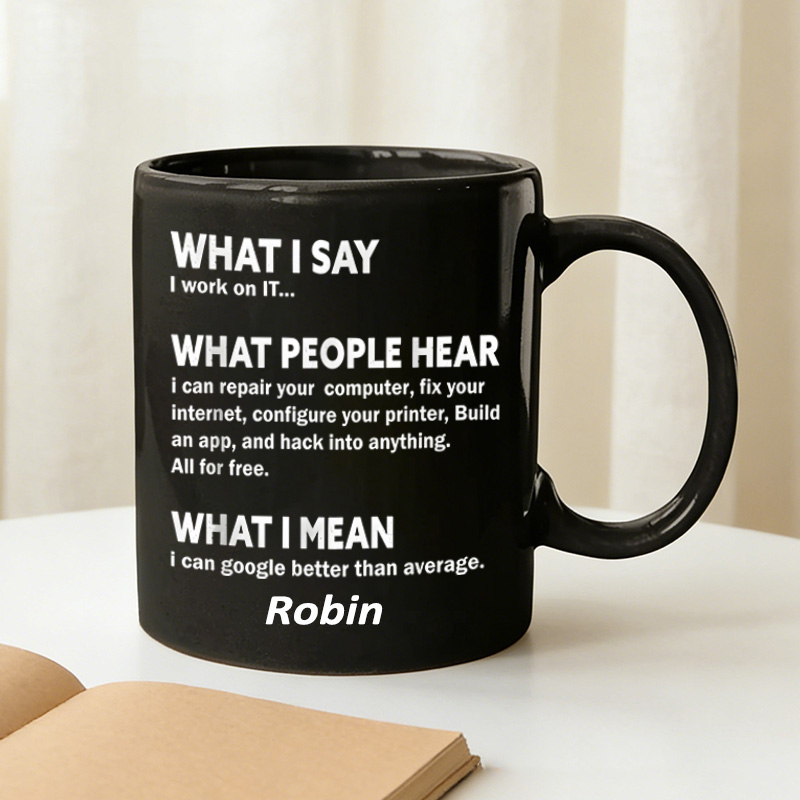 Personalized Funny Nerds Mug Computer & It Tech Programmer Developer Geek Mug Geek Professional Humor Gift