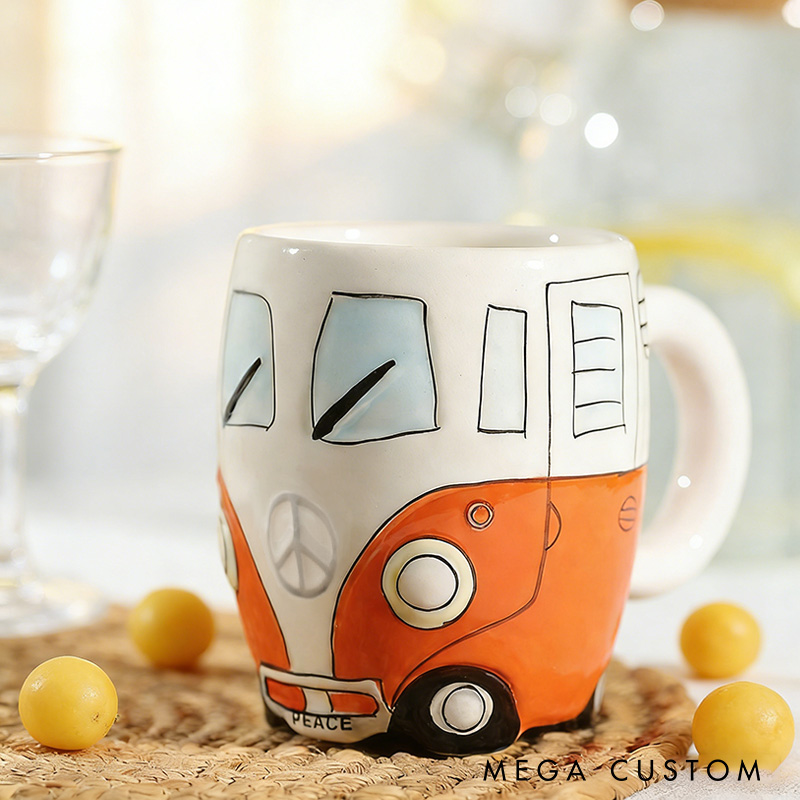 Personalized Camper Van Mug Custom Outdoor Camping Lover Mug Gift for Outdoor Adventure