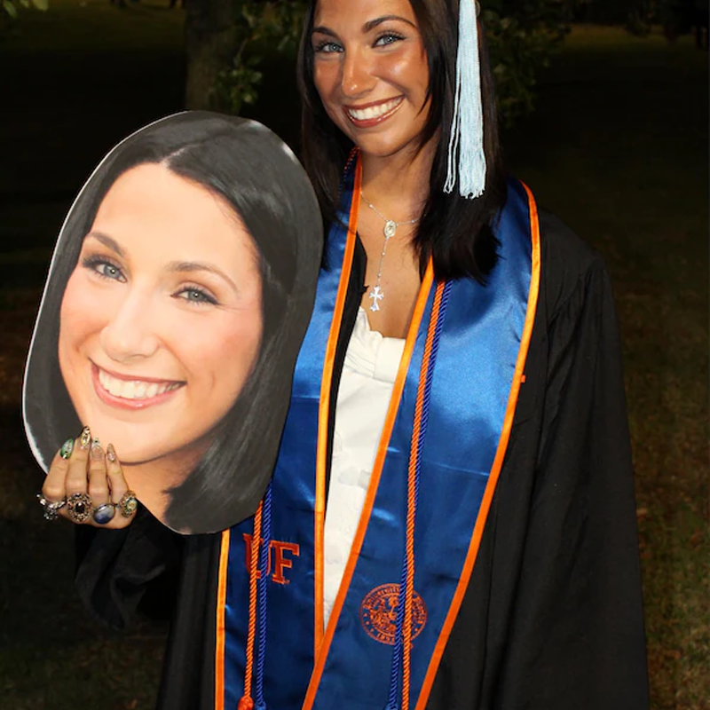 Personalized 1pc Big Head on a Stick Funny Face Cutout for Birthday Party Waterproof Plastic Photo Prop Photo Booth