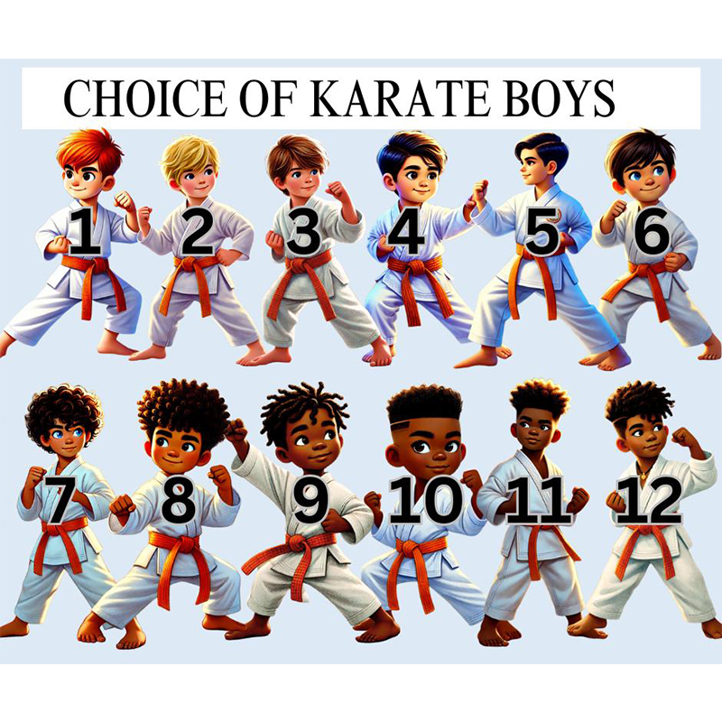 Personalized Karate Boy Puzzle Custom Name Jigsaw for Martial Arts Loving Kids Karate Party Favor Learning Toy Martial Arts Puzzle