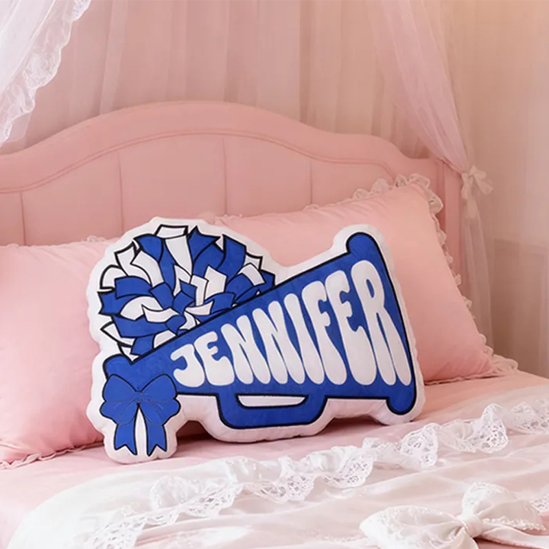 Personalized Cheerleading Decorative Pillow Featuring Your Name for Kids