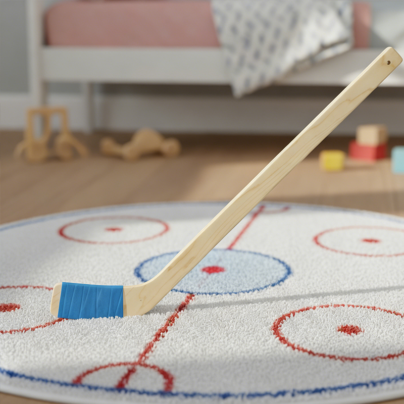 Personalized Mini Wooden Hockey Stick for Kids Custom Name Colorful and Fun Gift
