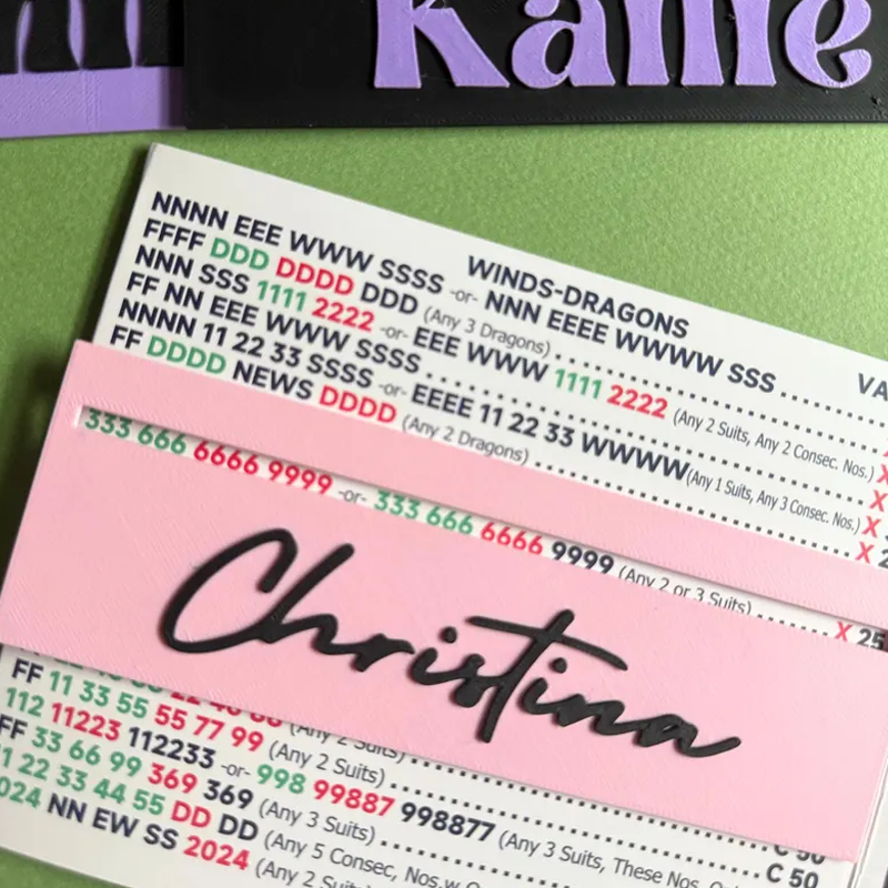 Personalized Mahjong Line Reader Mahjong Gifts Custom Mahjong Line Finder Mahjong Lover Gift Mah Jongg Tournament Gift