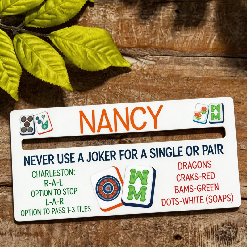 Personalized Mahjong Line Reader Mahjong Accessories Custom Mahjong Gifts Mahjong Line Finder Mahjong Lover Gift Mahjong Gift 