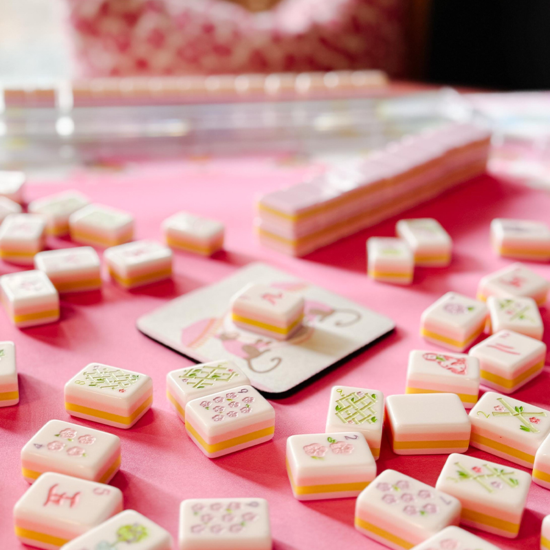 Personalized Mahjong Tile Coaster Neoprene Mahjong Accessory Gift for Mahjong Players & Game Nights