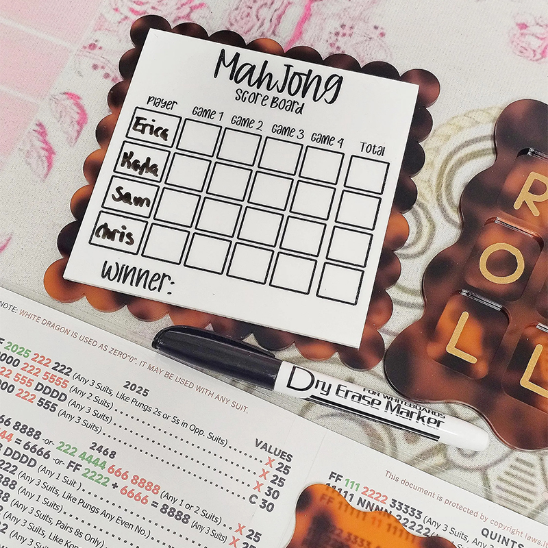 [Copy]Personalized Mahjong Practice Board, Mahjong Beginner, Charleston, Mahjong Accessories, Mahjong Tiles