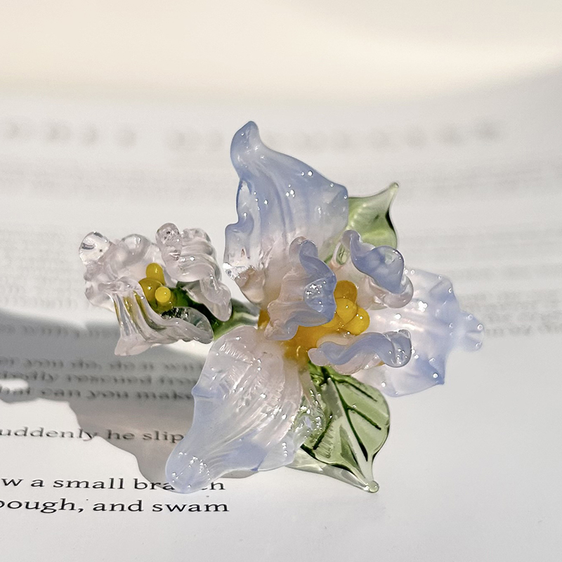 Glass Birth Month Flower, Birth Flower Gift, Hand Blown Spring Flower, Glass Flower Bouquet, Personalized Gifts, Gift For Her, Birthday Gift