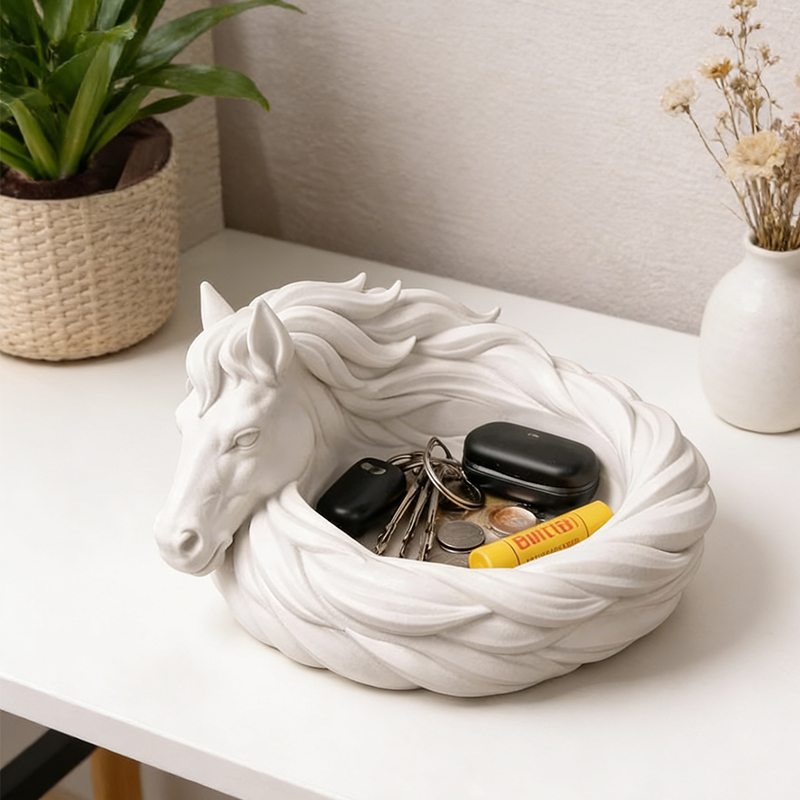 Personalized 3D Printed Horse Catchall Bowl Equestrian Desk Organizer Gift for Cowgirls and Equestrians