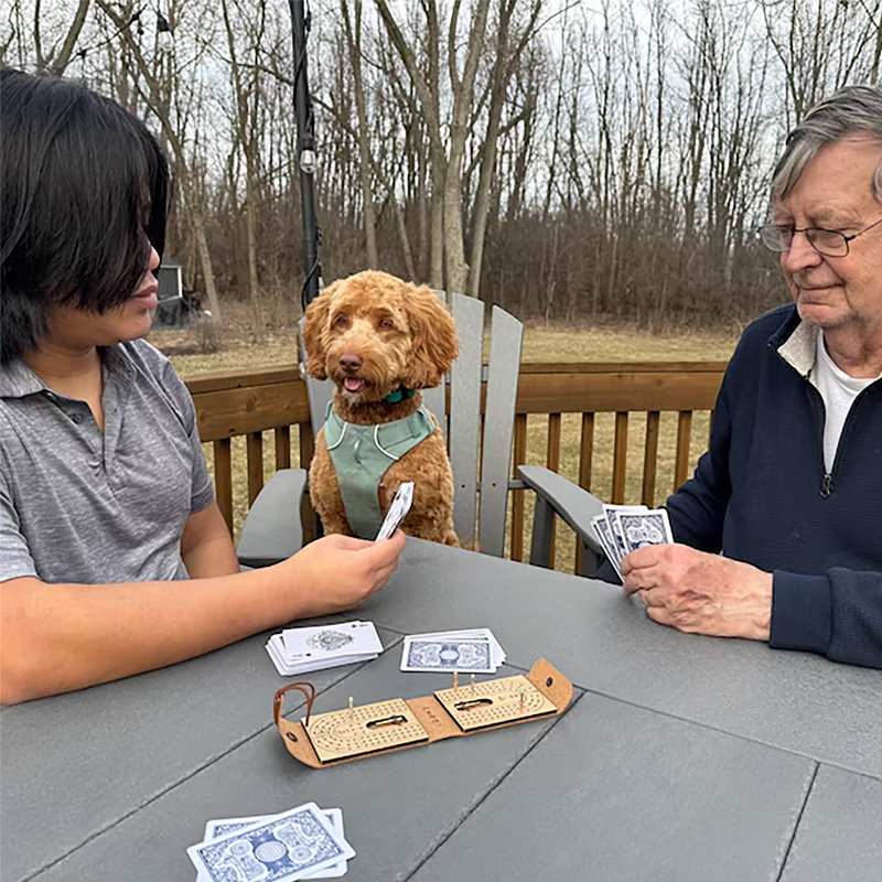 Personalized Portable Engraved Name Cribbage Board Custom Name Camping Outdoor Activities Birthday Gift for Cribbage Lovers
