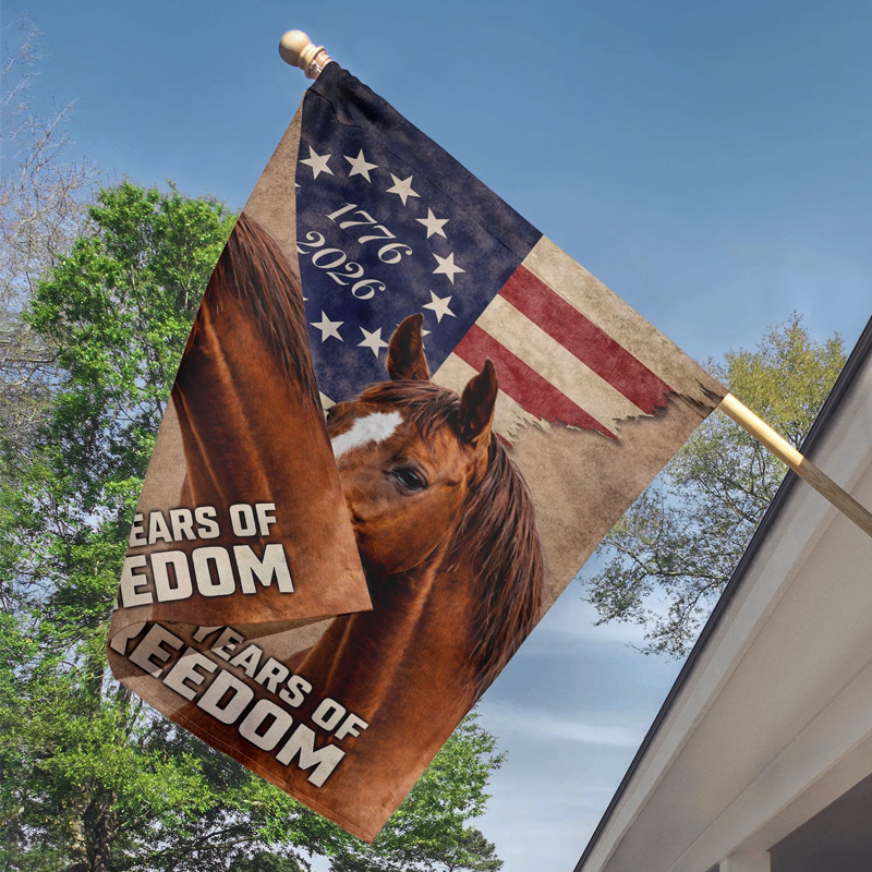 250 Years Horse American Flag Anniversary Gifts for Mom Dad Brother Sister Kids Family Is Our Home