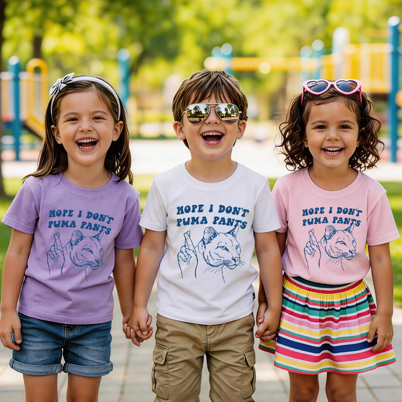 Funny Hope I Dont Ruin Pants Quote Gift For Kids Cute Humor Playful Outfit Casual Wear Kid's T-Shirt