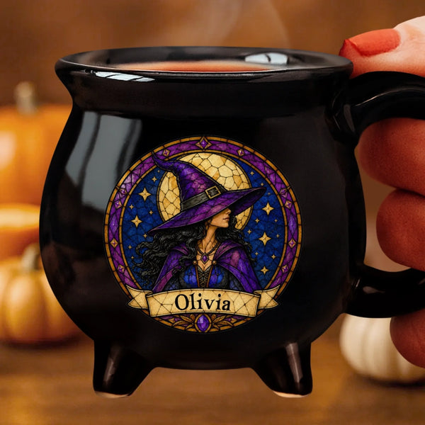 Personalized Halloween Witchy Cauldron Coffee Mug Gifts For Witch Moonlit Witch Vibes