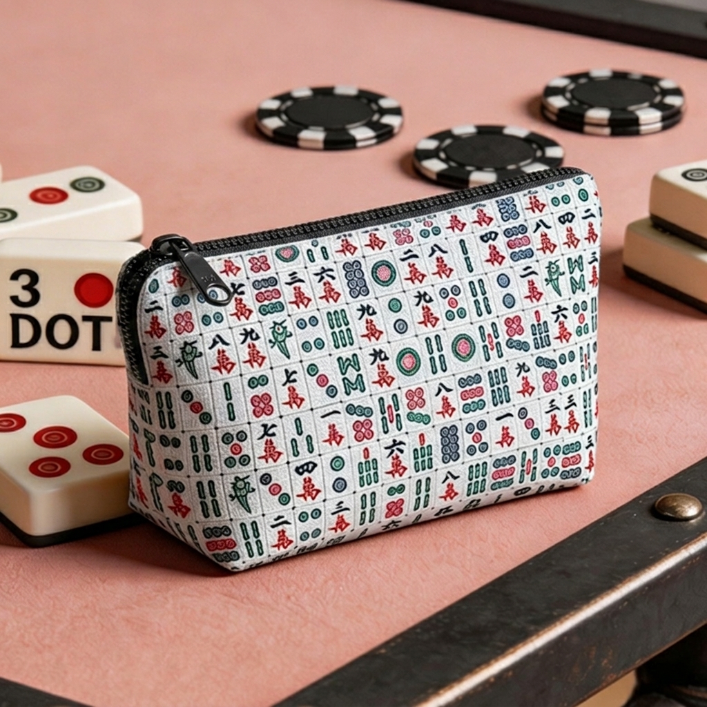 Mahjong Tile Bag Mahjongg Pouch Gifts for Mom Women Mahj Gift Chinese Board Game Mah Jongg Tiles Birthday Mahjong Lover Mah Jong Accessories