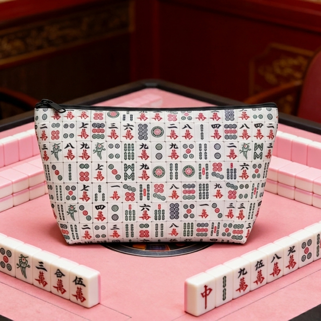 Mahjong Tile Bag Mahjongg Pouch Gifts for Mom Women Mahj Gift Chinese Board Game Mah Jongg Tiles Birthday Mahjong Lover Mah Jong Accessories