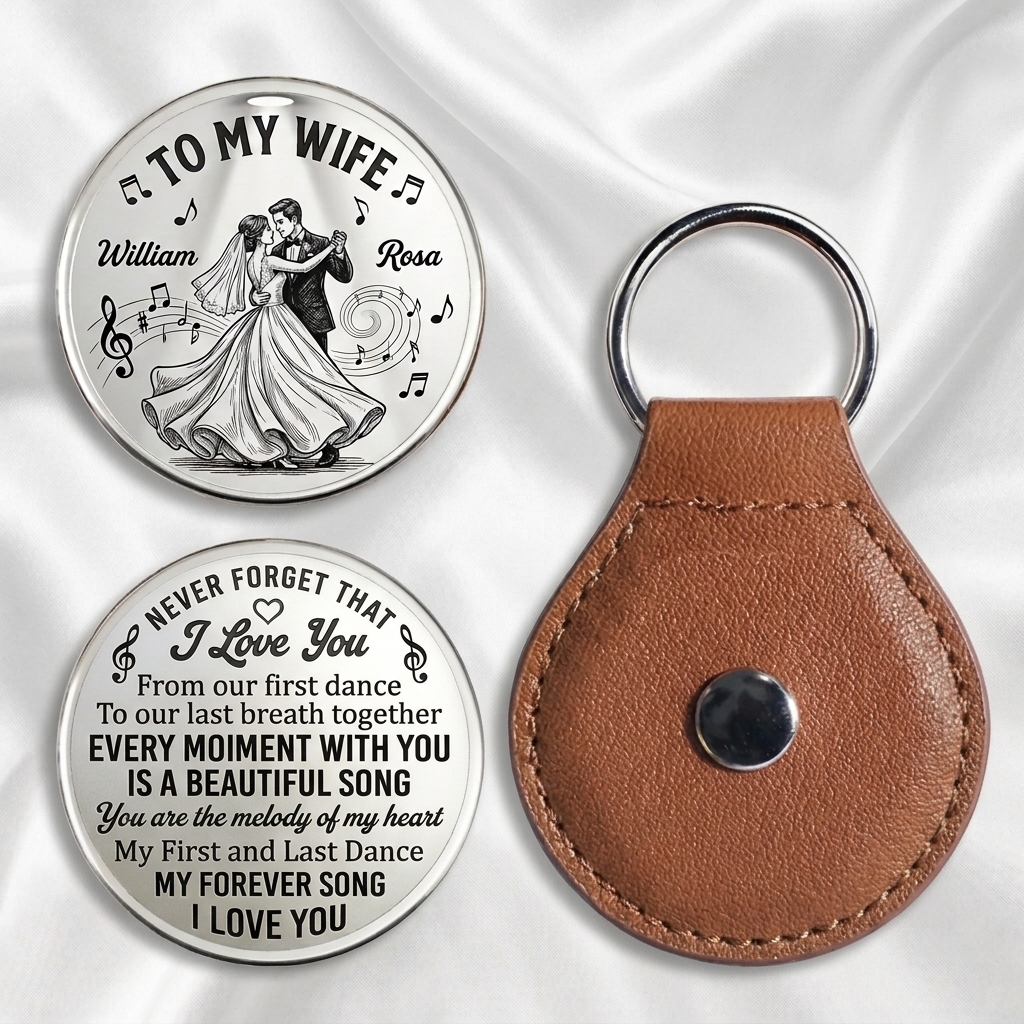 Personalized Never Forget That I Love You Pocket Hug for Wife Couple Dance Design Pocket Hug for Wife Anniversary Gift for Wife Custom Pocket Hug with Name Couple Gift