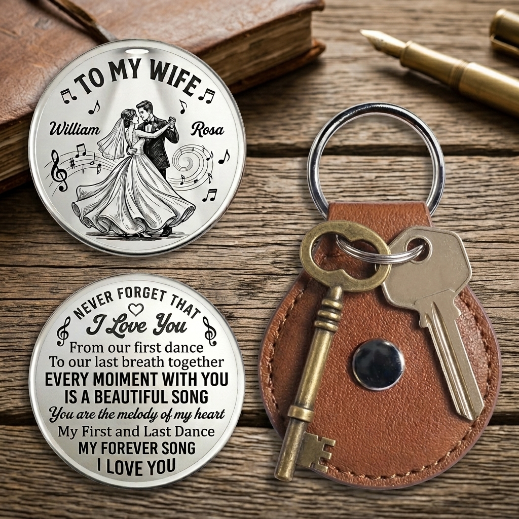 Personalized Never Forget That I Love You Pocket Hug for Wife Couple Dance Design Pocket Hug for Wife Anniversary Gift for Wife Custom Pocket Hug with Name Couple Gift