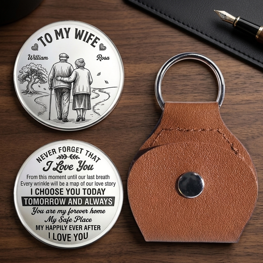 Personalized Never Forget That I Love You Pocket Hug for Wife Couple Love Tree Pocket Hug for Wife Anniversary Gift for Wife Custom Pocket Hug with Name Couple Gift