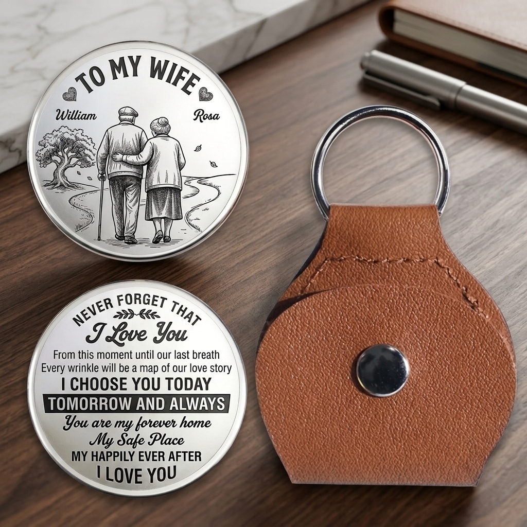 Personalized Never Forget That I Love You Pocket Hug for Wife Couple Love Tree Pocket Hug for Wife Anniversary Gift for Wife Custom Pocket Hug with Name Couple Gift