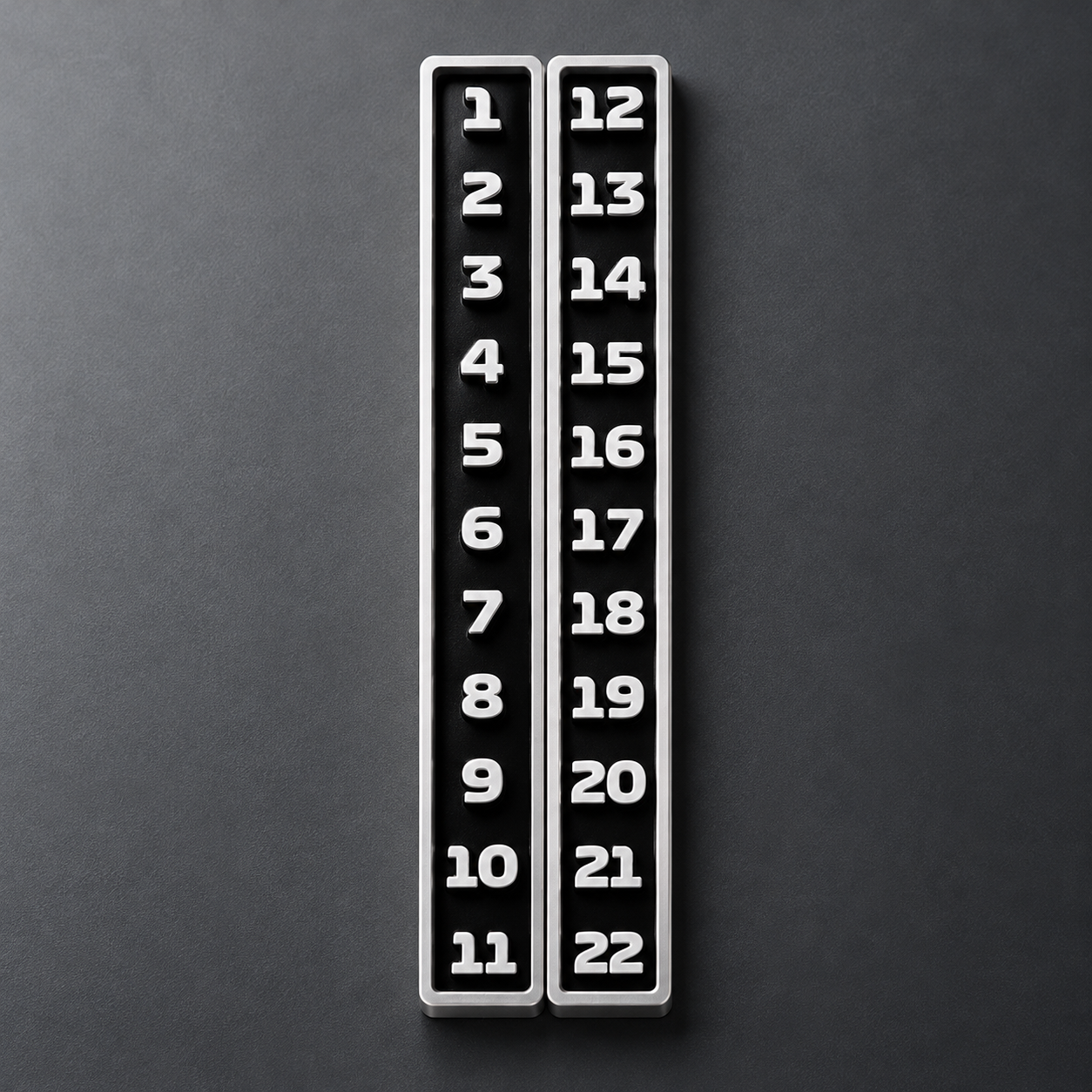 Motorsport Grand Prix Driver Leaderboard Magnetic Tracker, 22 Racers Name Magnets Racing Fan Gift, 3D Printed Interactive Race Standings Board
