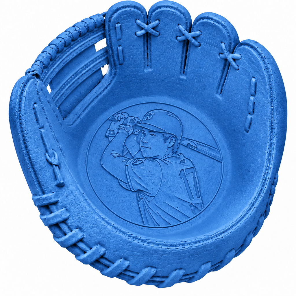 Custom 3D Printed Baseball Glove Catchall Tray, Baseball Lover Decor Key Bowl, Entryway Coin Jewelry Storage Dish, Baseball Fan Gift