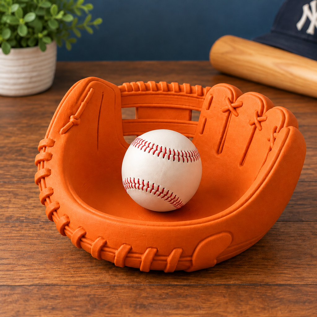 Custom 3D Printed Baseball Glove Catchall Tray, Baseball Lover Decor Key Bowl, Entryway Coin Jewelry Storage Dish, Baseball Fan Gift