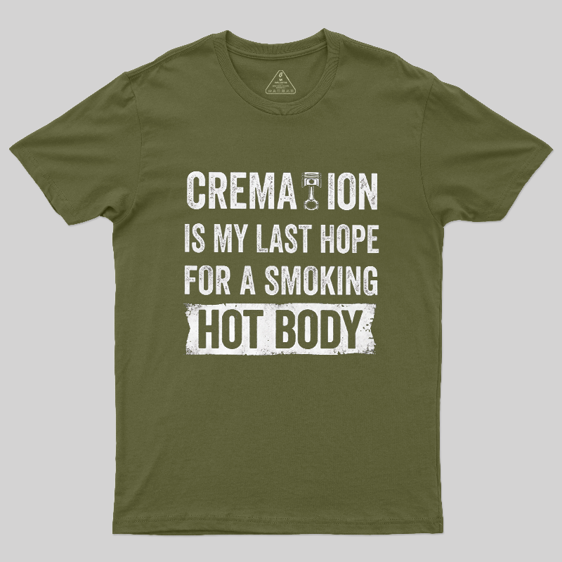 Funny Cremation Smoking Hot Body Piston Car Lover Vintage Graphic T-Shirt