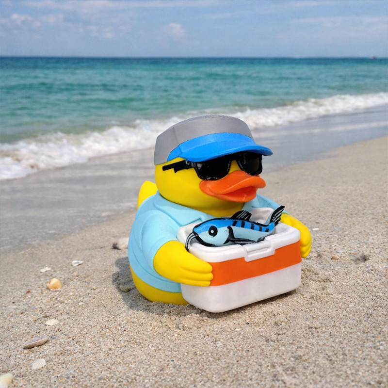 Personalized Fishing Duck Decor Duck for Dad Grandpa Hunter Decoration Cabin Decor Fishing Enthusiast Present Desk Ornament Dashboard Fisherman Funny Gift Tackle Box